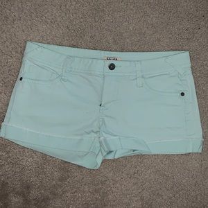 MUDD mint green shorts size 11 juniors